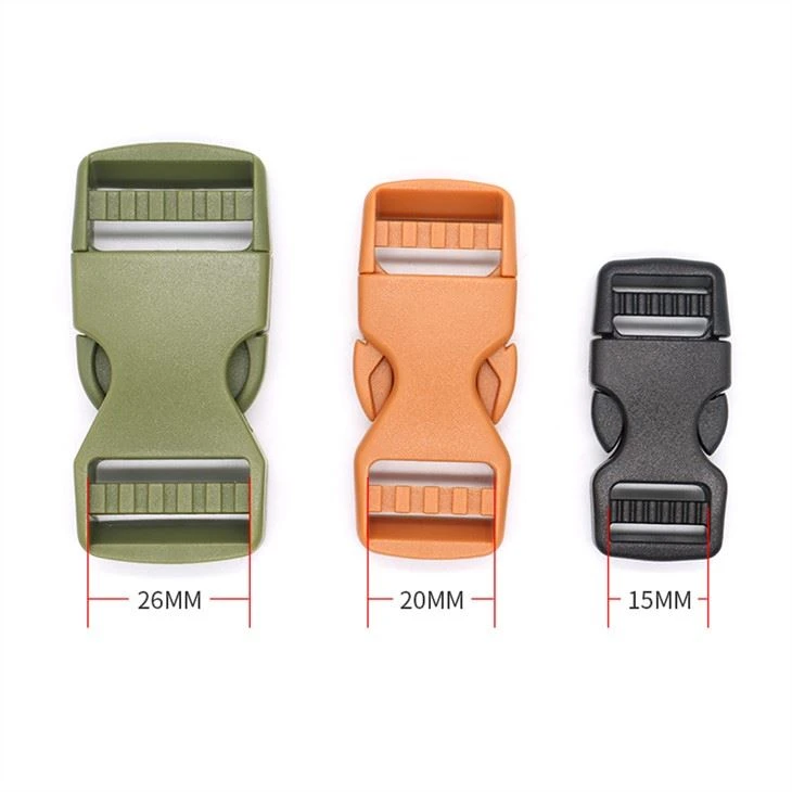 plastic buckle size