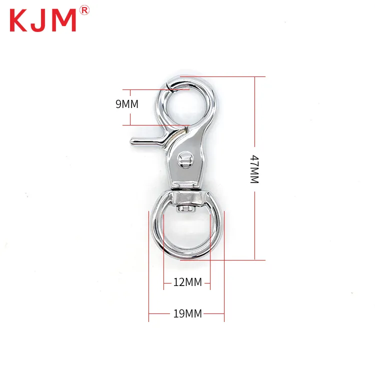 12mm Snap Hook Swivel Għal Lanyard